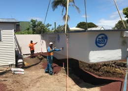Image of pool being installed