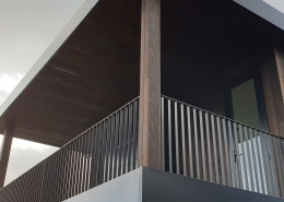 Image of house balcony up close