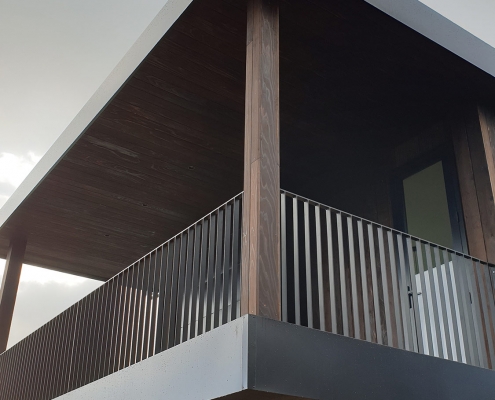 Image of house balcony up close